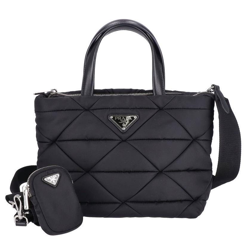 PRADA プラダ/テスートナイロン2wayトート/ブラック/1BG373//25/****/ABランク/75