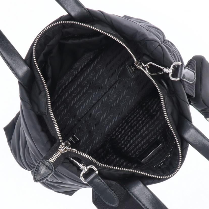 PRADA プラダ/テスートナイロン2wayトート/ブラック/1BG373//25/****/ABランク/75