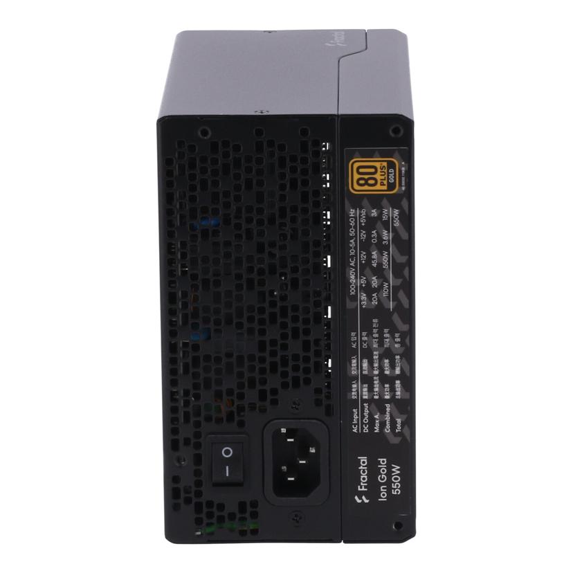 Fractal Design フラクタルデザイン/電源ユニット/ION Gold 550W /FD-P-IA2G-550//2235FD27710302251/Bランク/62