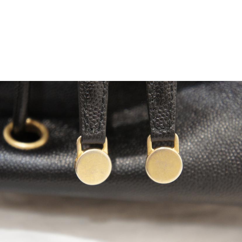 CHANEL シャネル/ドーヴィル/バックパック/巾着/ブラック//284*****/Aランク/92