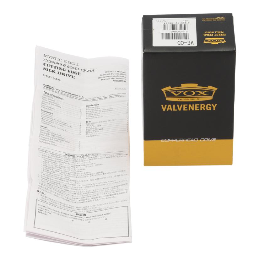 VOX ヴォックス /エフェクター/オーバードライブ/VE-CD//000466/Aランク/05