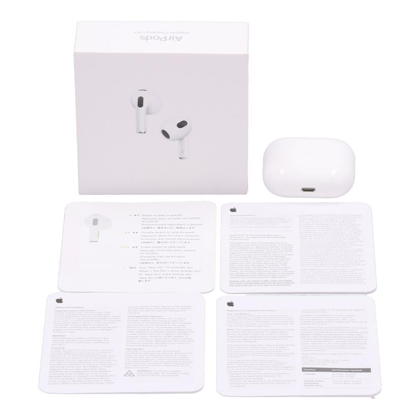 Apple アップル /AirPods 第3世代/MME73J/A//XGD9J4RXP9/Bランク/82