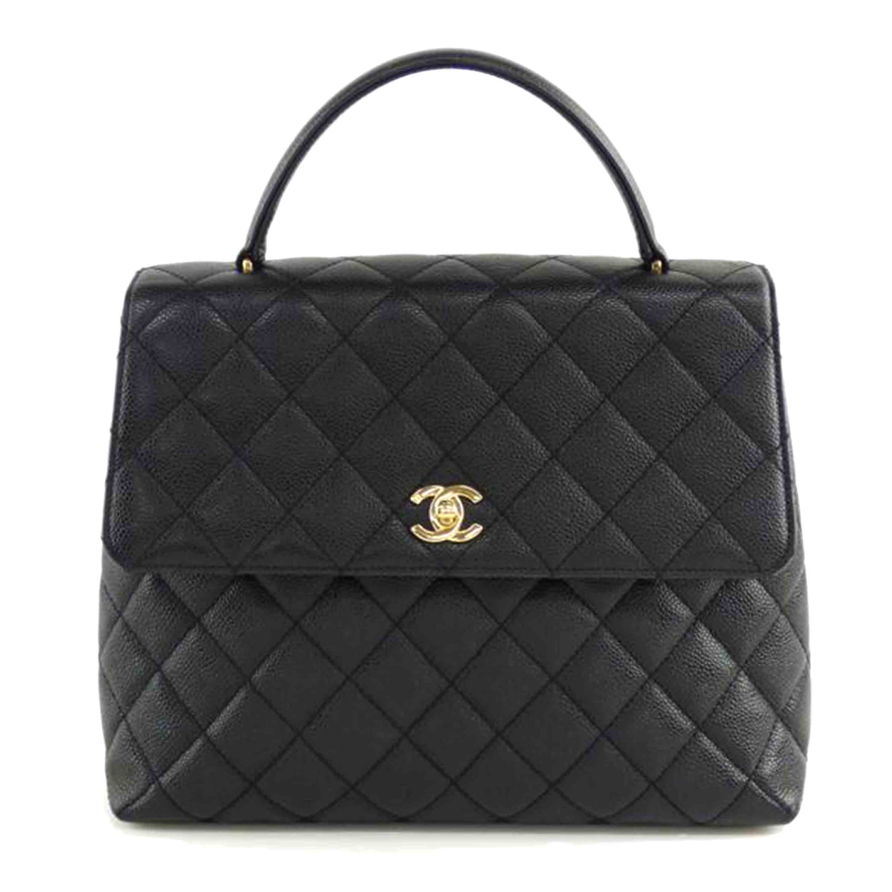 CHANEL シャネル/キャビアスキンハンド/ゴールド金具//778****/ABランク/64