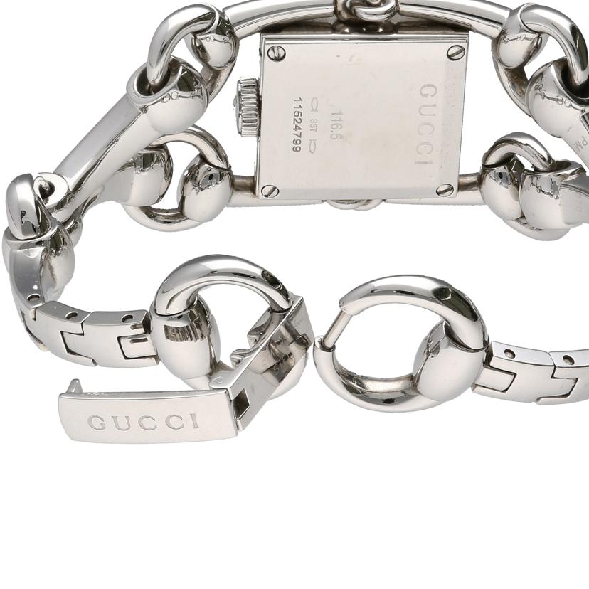 GUCCI グッチ/シニョーリア/ダイヤベゼルシェル文字盤アナログウォッチ/クォーツ/YA116505//115*****/ABランク/18