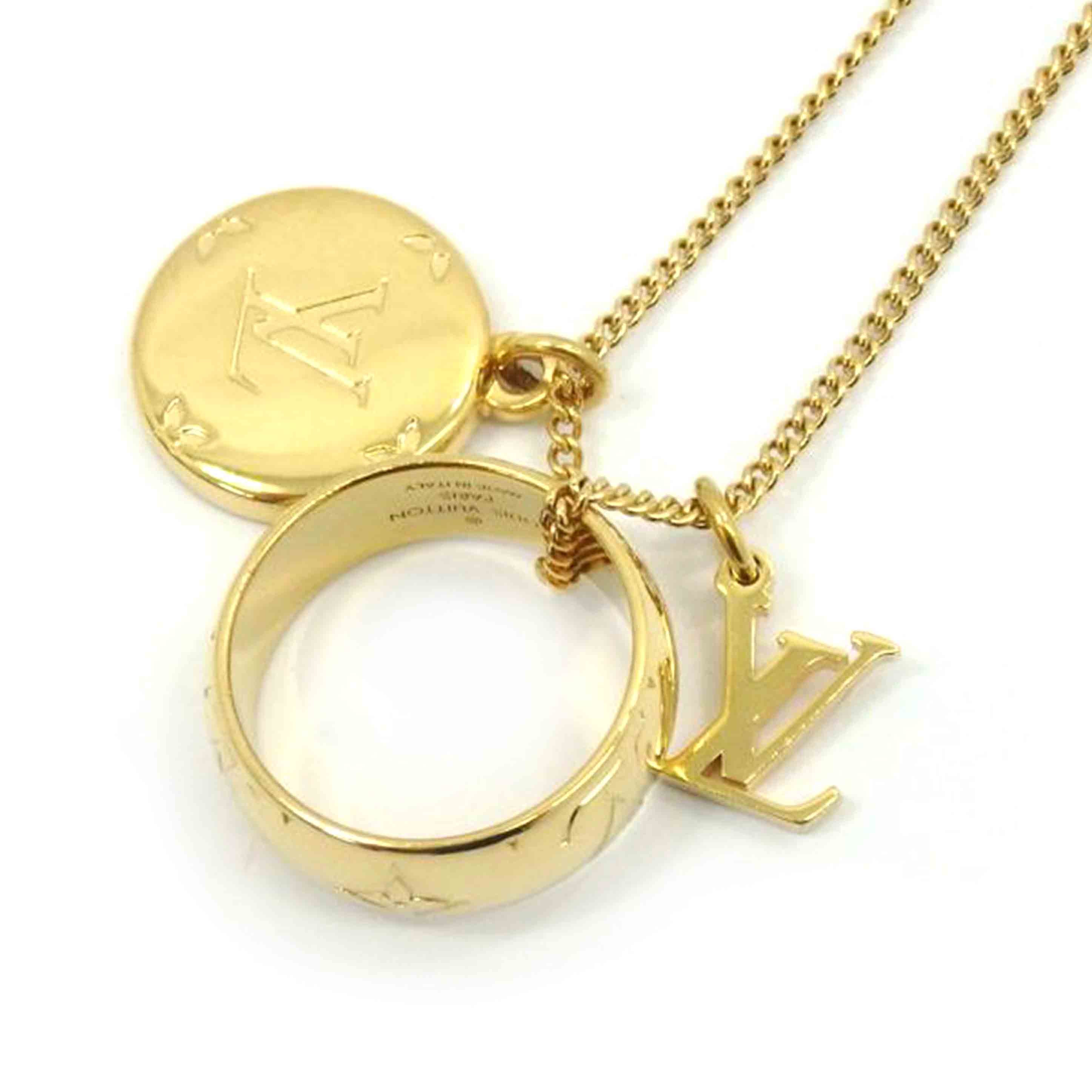 LV ルイ・ヴィトン/リングネックレス・モノグラム/最大約60cm/M80189//OB0***/Aランク/77