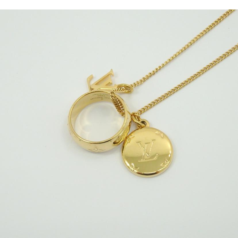 LV ルイ・ヴィトン/リングネックレス・モノグラム/最大約60cm/M80189//OB0***/Aランク/77