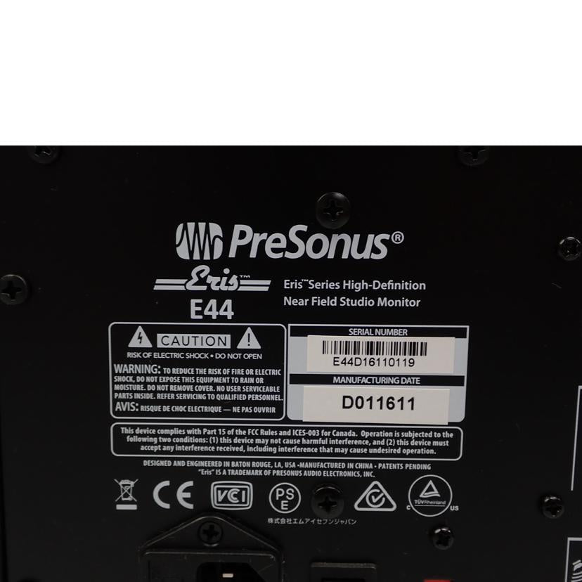 PreSonus PreSonus/モニタースピーカー/ERIS E44//BCランク/62
