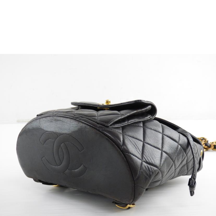 CHANEL シャネル/ラムスキンチェーンリュックサック//376****/Bランク/64