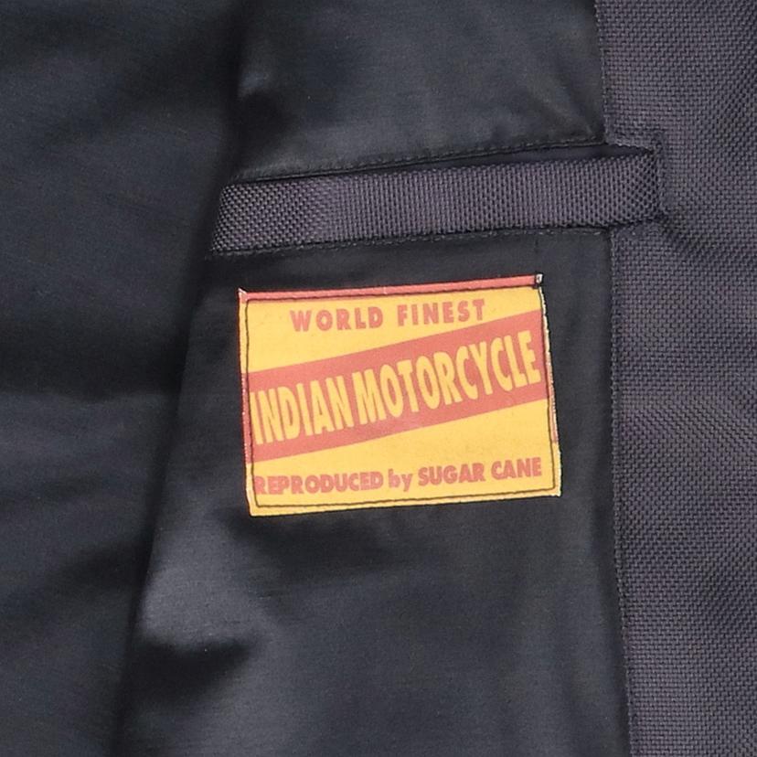 Indian Motorcycle インディアン モーターサイクル/ナイロン×レザーライダースジャケットby SUGAR CANE/IM10298//Aランク/18