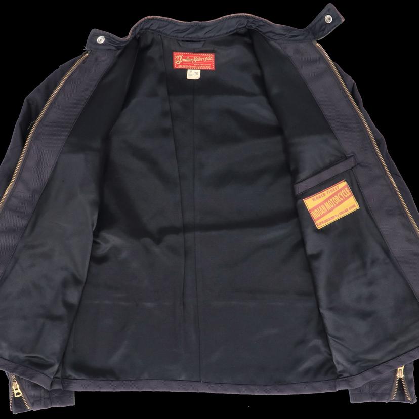 Indian Motorcycle インディアン モーターサイクル/ナイロン×レザーライダースジャケットby SUGAR CANE/IM10298//Aランク/18