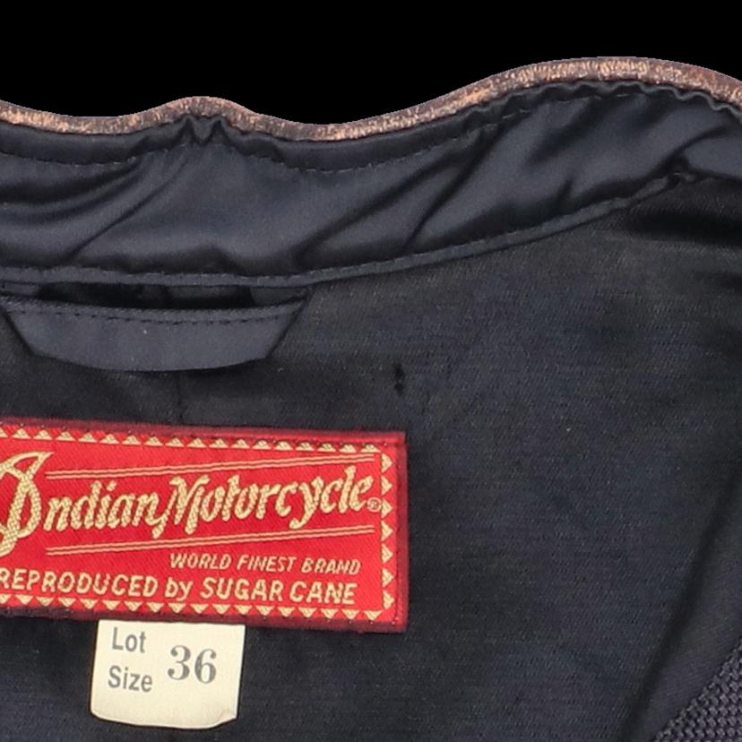Indian Motorcycle インディアン モーターサイクル/ナイロン×レザーライダースジャケットby SUGAR CANE/IM10298//Aランク/18