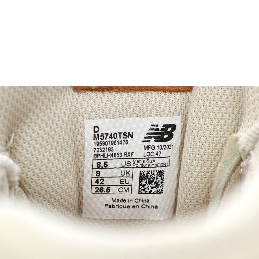 NB ニューバランス/トッドスナイダー×57/40ストーンビーチ/M5740TSN//サイズ:26.5cm/ABランク/75