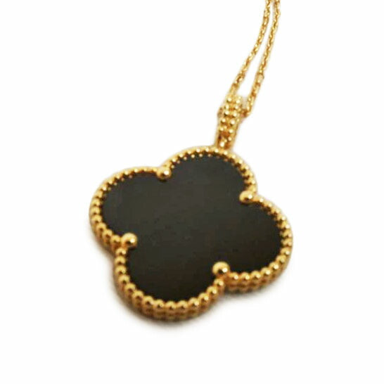 VanCleef&Arpels ヴァンクリーフアーペル/K18YGマジックアルハンブラロングNC/オニキス1モチーフ/VCARO49M00//JF286761/Aランク/92