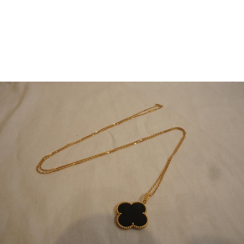 VanCleef&Arpels ヴァンクリーフアーペル/K18YGマジックアルハンブラロングNC/オニキス1モチーフ/VCARO49M00//JF286761/Aランク/92