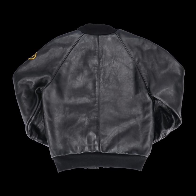 VANSON バンソン/ワッペン/レザースタジャン/ブラックUSA製/55100//Aランク/18