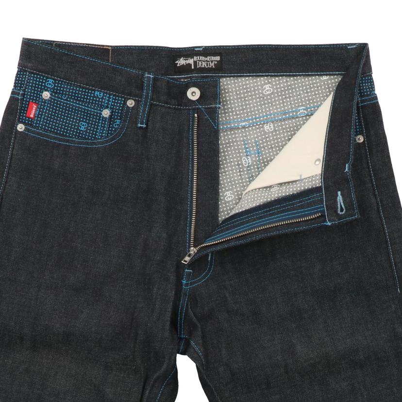 STUSSY ステゥーシー/ストレートデニム/バックロゴ切替/ROUGH & RUGGED//Sランク/42