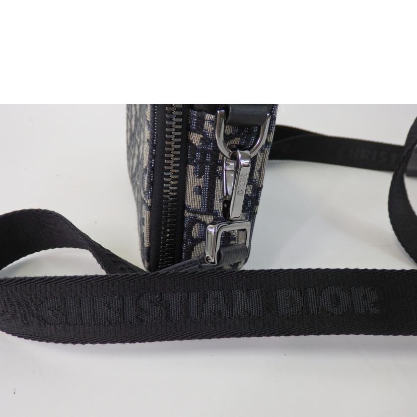 DIOR ディオール/ストラップ付ジップポーチ/オブリーグジャガード/2OBBC119YSE_H05E//11-*******/Aランク/84