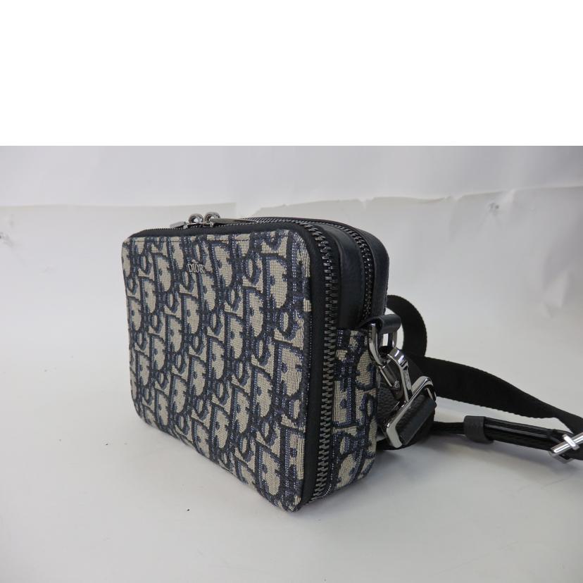 DIOR ディオール/ストラップ付ジップポーチ/オブリーグジャガード/2OBBC119YSE_H05E//11-*******/Aランク/84