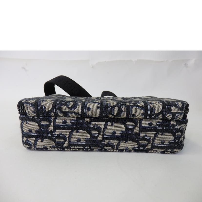 DIOR ディオール/ストラップ付ジップポーチ/オブリーグジャガード/2OBBC119YSE_H05E//11-*******/Aランク/84