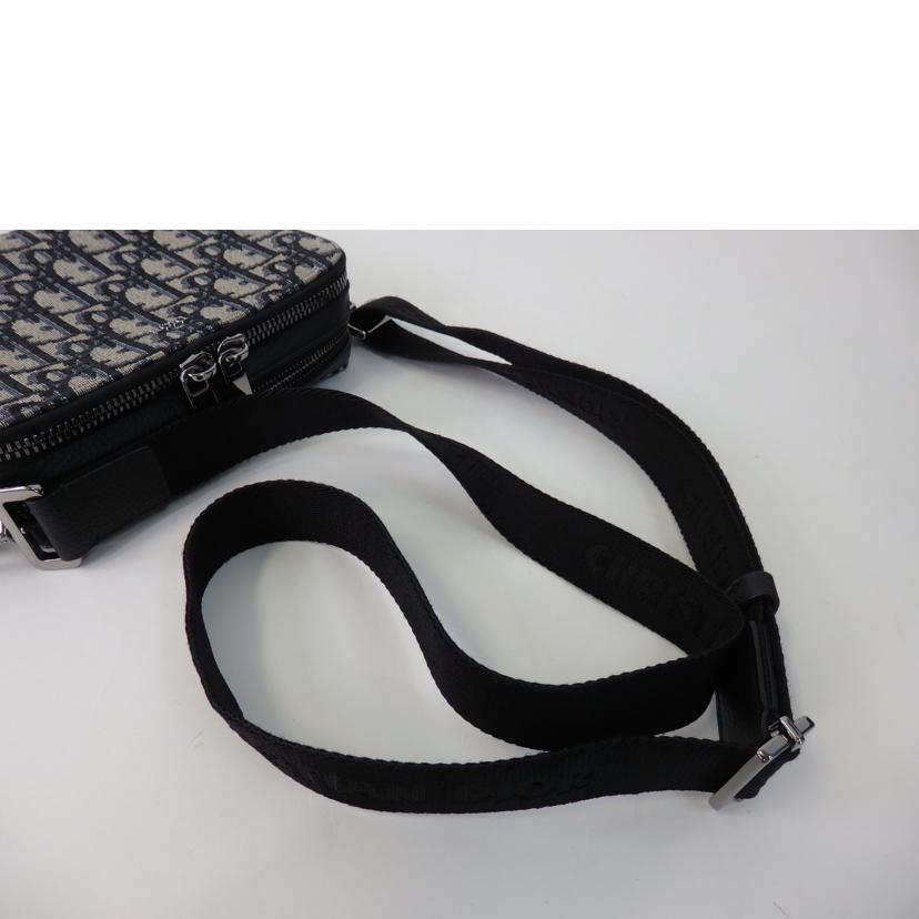 DIOR ディオール/ストラップ付ジップポーチ/オブリーグジャガード/2OBBC119YSE_H05E//11-*******/Aランク/84