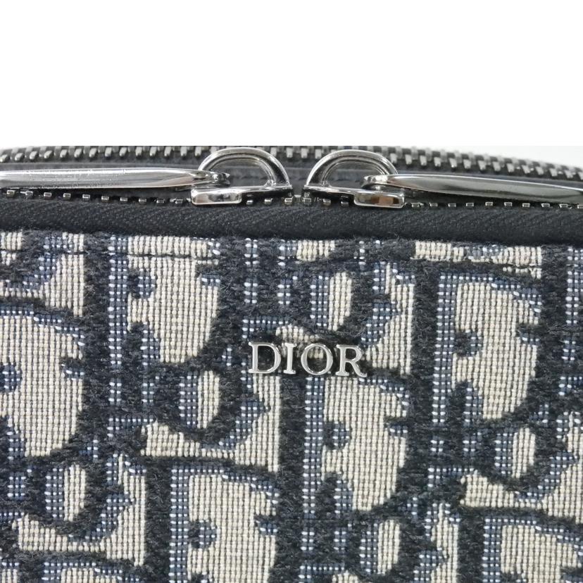 DIOR ディオール/ストラップ付ジップポーチ/オブリーグジャガード/2OBBC119YSE_H05E//11-*******/Aランク/84