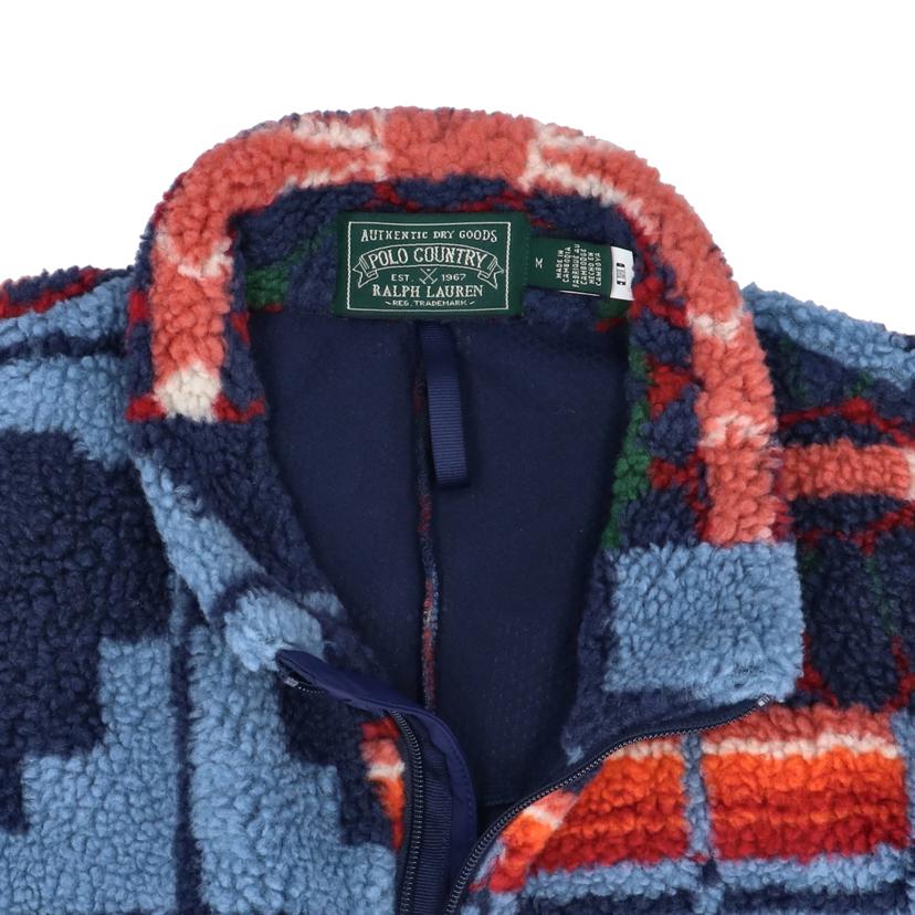 RALPH LAUREN ラルフローレン/パッチワーク/プリントパイルフリースジャケット//サイズ:M/Aランク/91