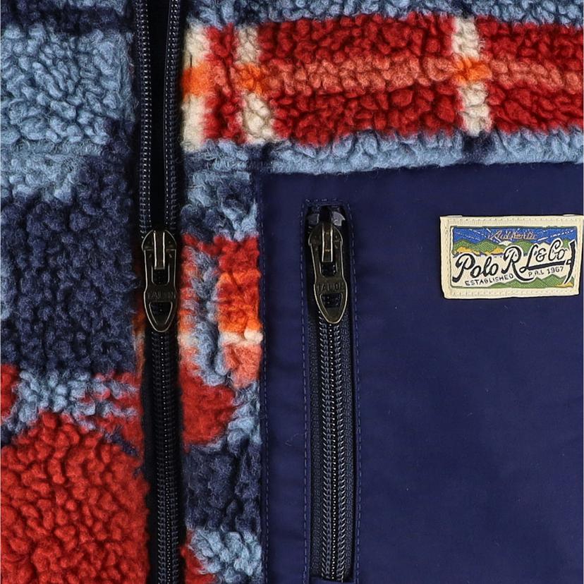 RALPH LAUREN ラルフローレン/パッチワーク/プリントパイルフリースジャケット//サイズ:M/Aランク/91