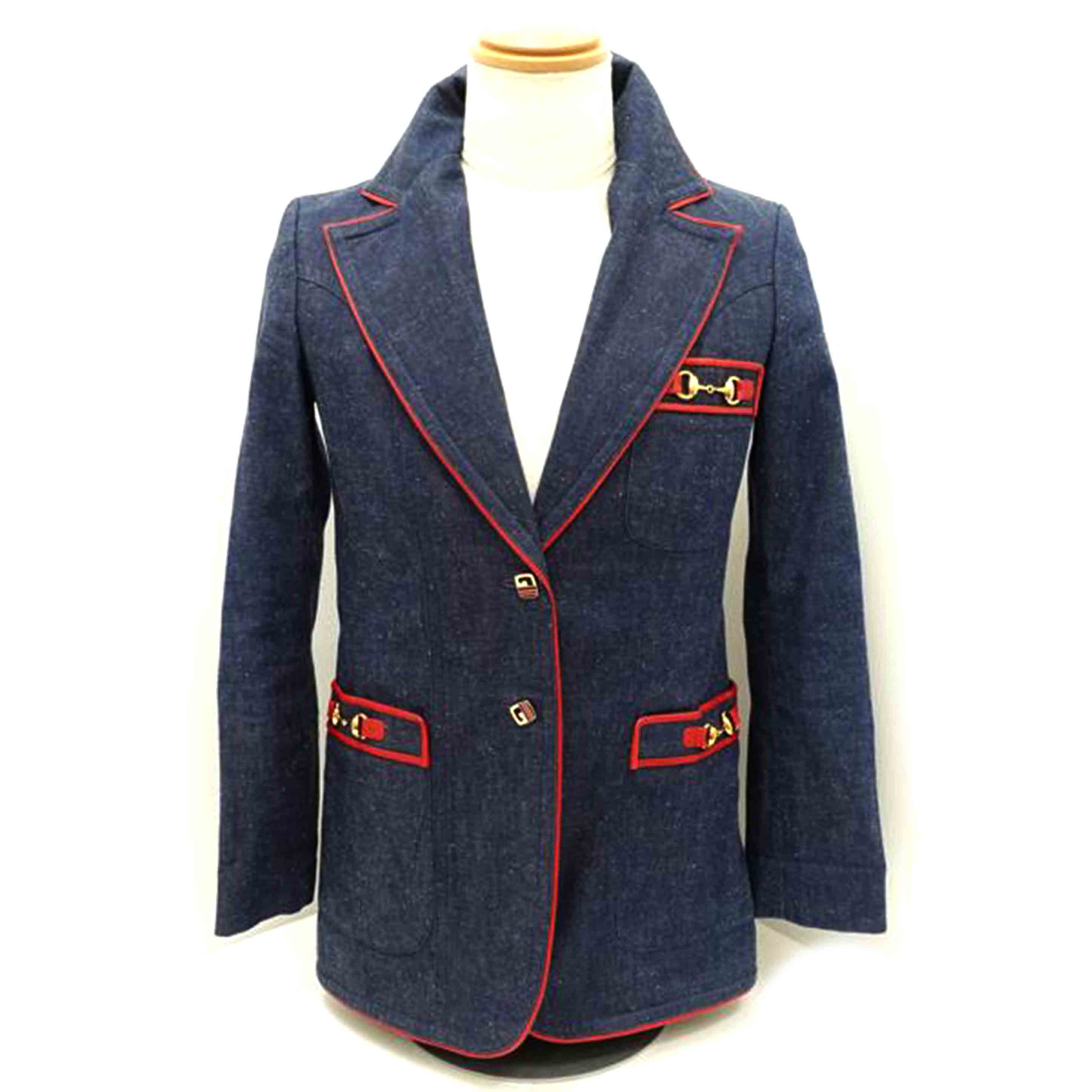 GUCCI グッチ/◇デニム&レザージャケット/38サイズ//Bランク/88