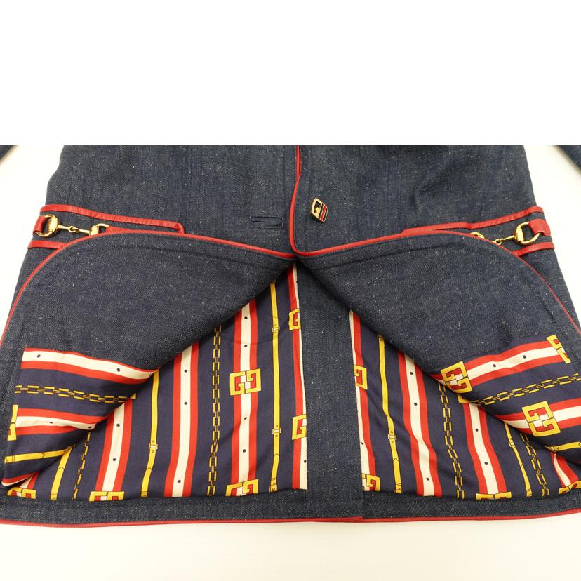 GUCCI グッチ/◇デニム&レザージャケット/38サイズ//Bランク/88