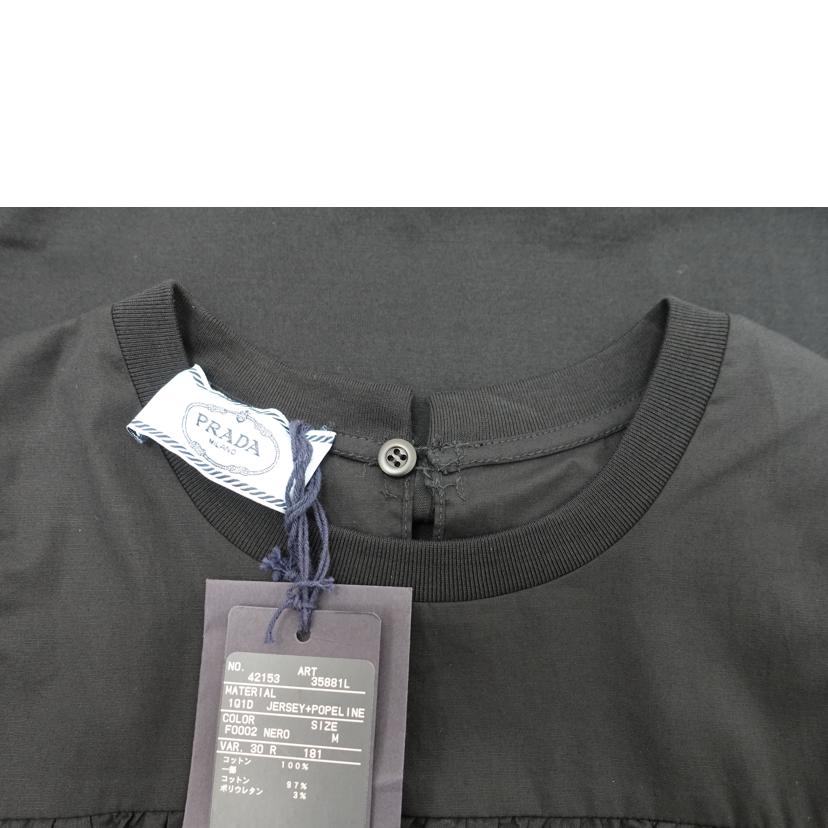 PRADA プラダ/◇ノースリーブコットンワンピース/ブラック/Mサイズ/35881L R181 1Q1D//Aランク/88