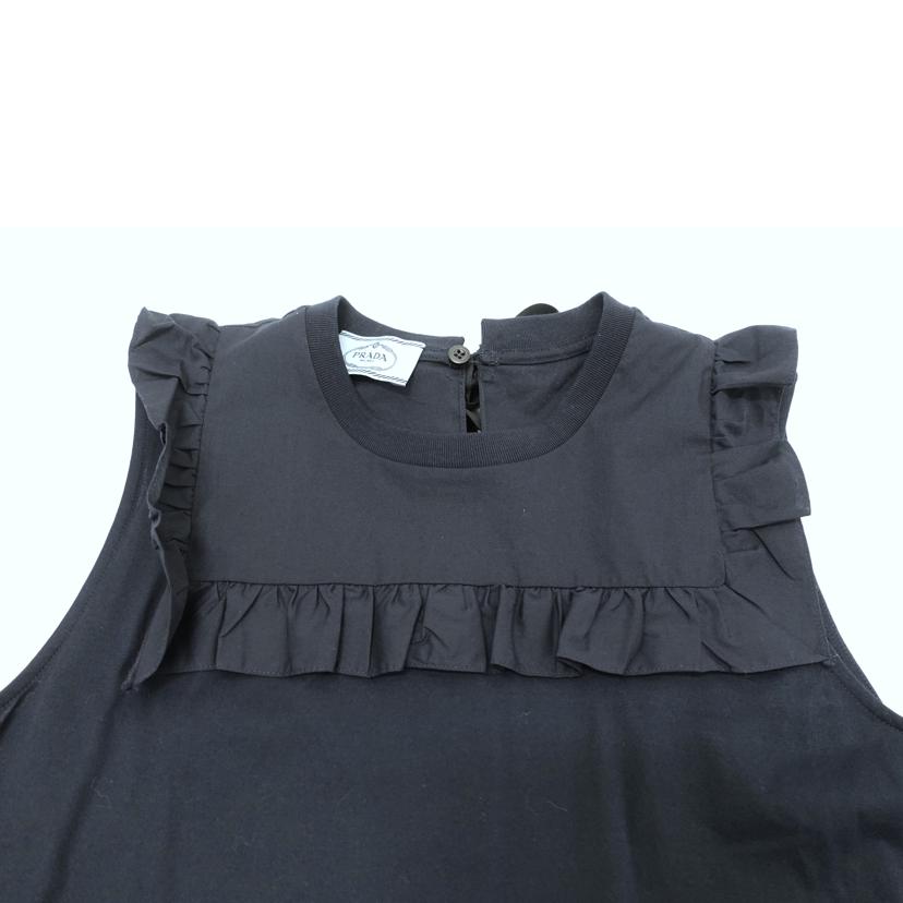 PRADA プラダ/◇ノースリーブコットンワンピース/ネイビー/Мサイズ/35881L R181 1Q1D//Bランク/88