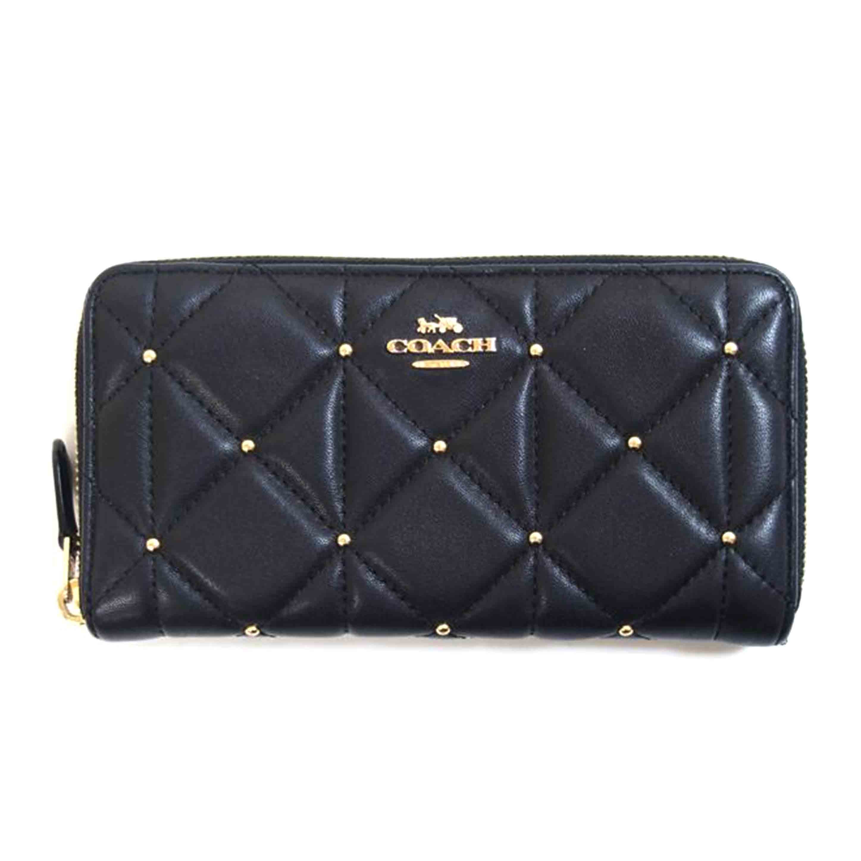 COACH コーチ/スタッズアコーディオンジップ/F39099//K18**/ABランク/71