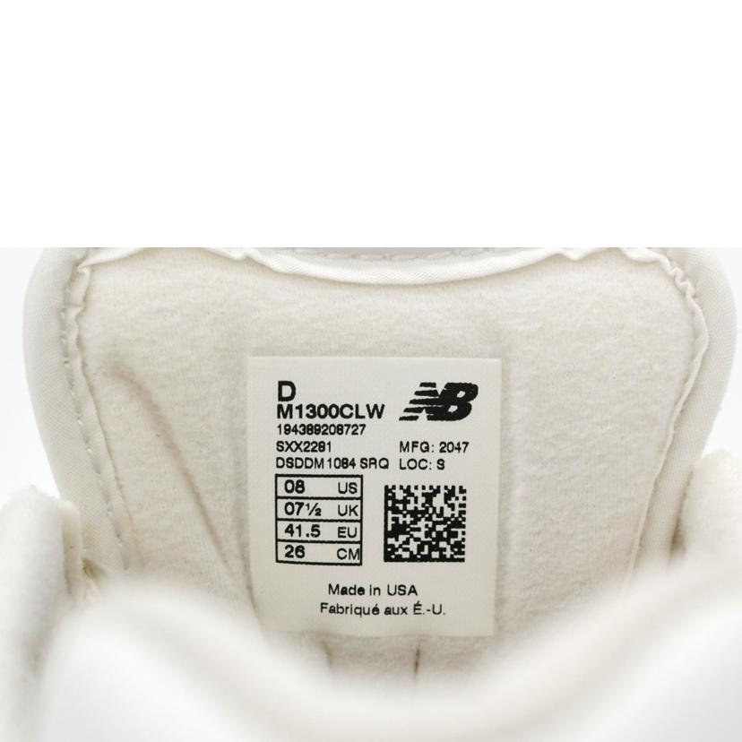 NB ニューバランス/M1300CLW/ホワイト/グレー/M1300CLW//サイズ:26cm/Aランク/75
