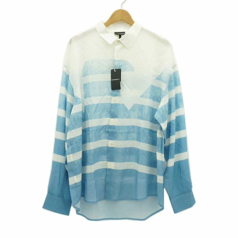 EMPORIO ARMANI エンポリオアルマーニ/長袖シャツ/ブルー/6L1CE2//サイズ L/Sランク/05