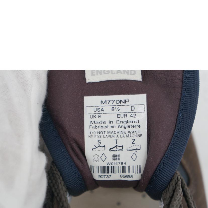 NB ニューバランス/M770NP/ブラウン/M770NP//サイズ:UK表記8/ABランク/75