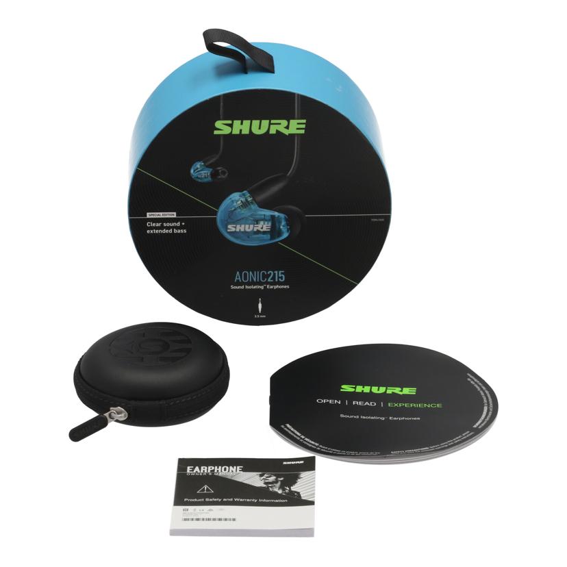 SHURE シュア/有線イヤホン/AONIC 215 Special Edition /SE215DY+UNI-A//3EB20590463/Bランク/63