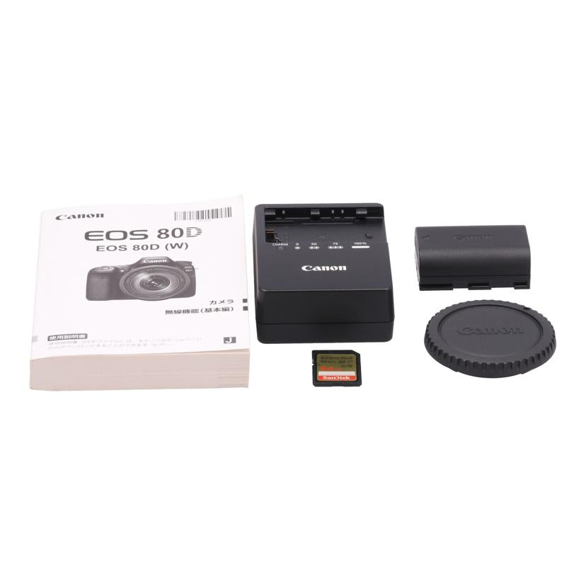 Canon キヤノン/デジタル一眼レンズキット/80D 18-135mm レンズキット//101021003181/Bランク/18