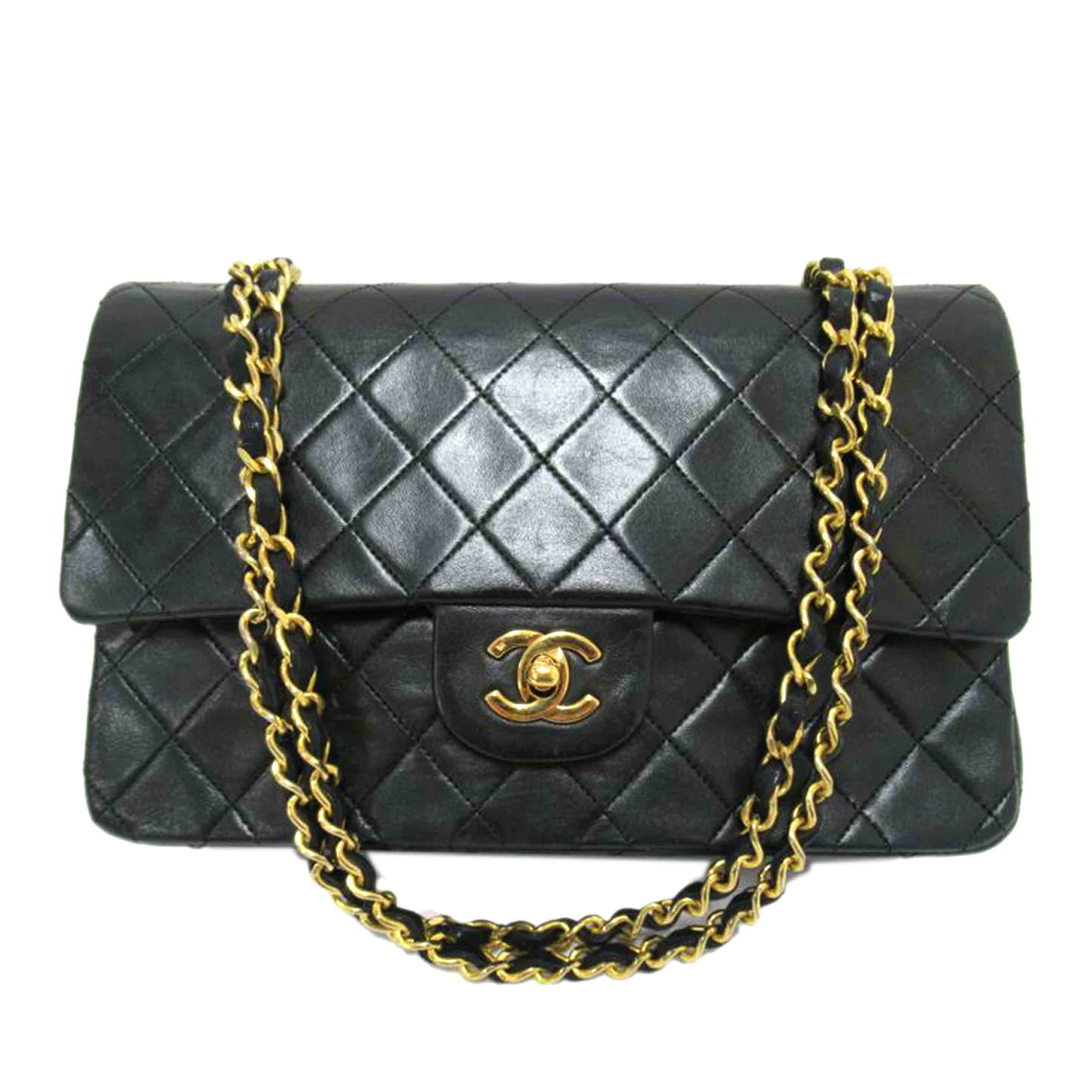CHANEL/Wフラップバッグ/マトラッセ//100****/Bランク/63