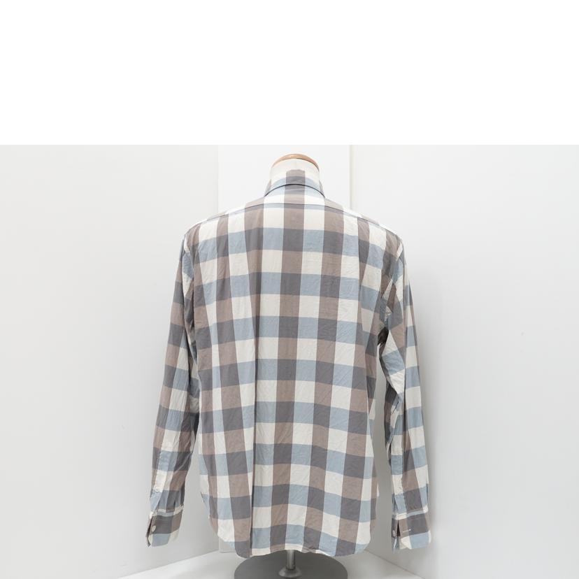 CAMISAS MANOLO カミサスマノロ/シルク入りチェックシャツ//ABランク/88