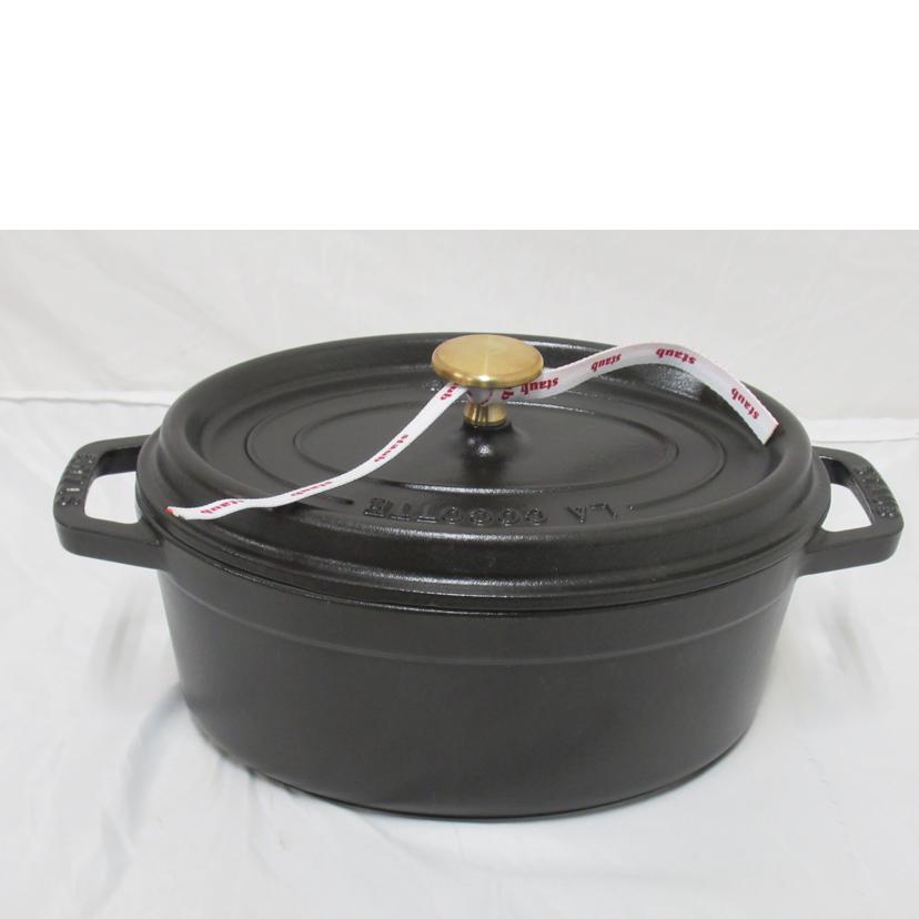 STAUB/両手鍋/ココット・オーバル/23cm/1102325//Aランク/63