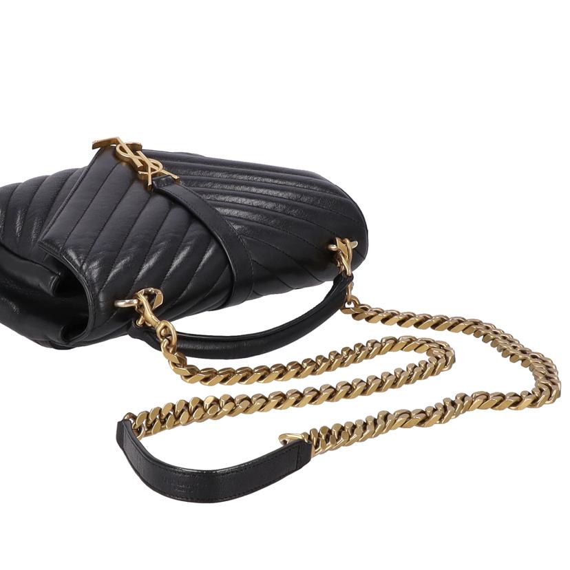 SAINT LAURENT サンローラン/カレジ/ミディアム/チェーンショルダーバッグ/ブラック/BRM07//428***/ABランク/18