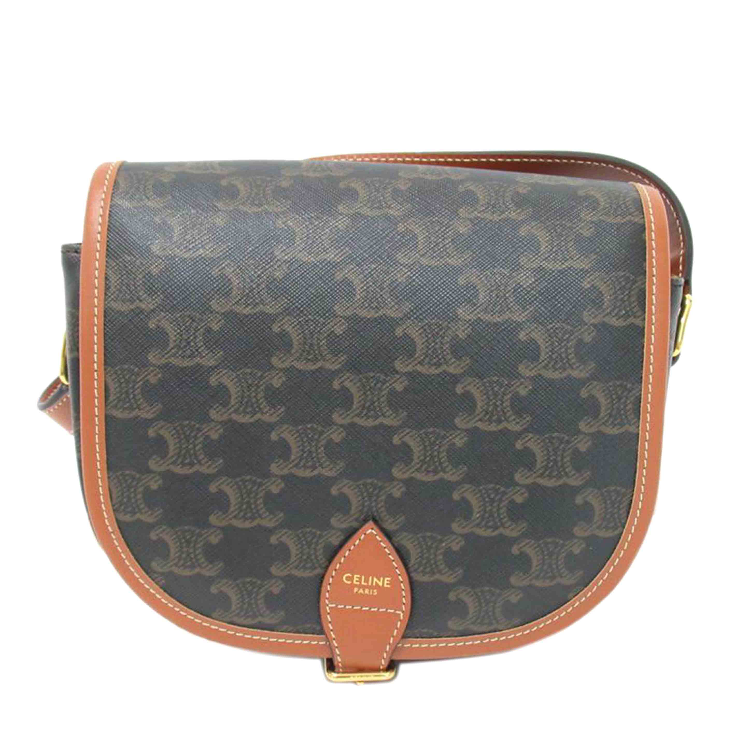 CELINE/ミディアムファルコショルダーバッグ//Aランク/63