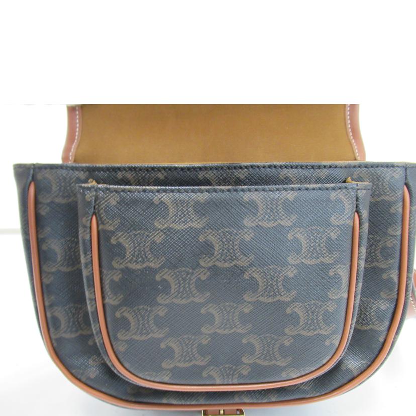 CELINE/ミディアムファルコショルダーバッグ//Aランク/63