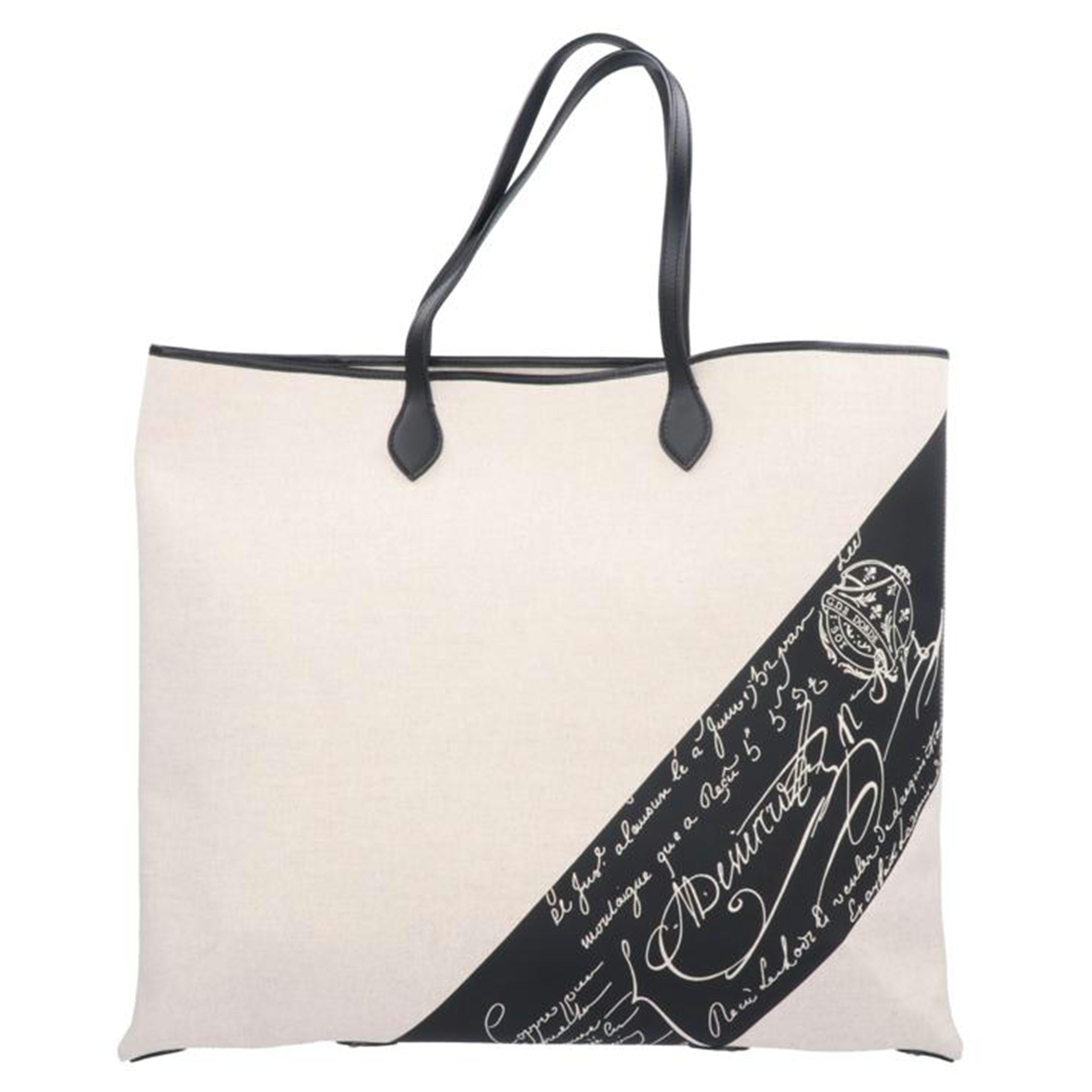 Berluti ベルルッティ/スクリットサンデーキャンバストートバッグ/アイボリー/224708//A02**/SAランク/18