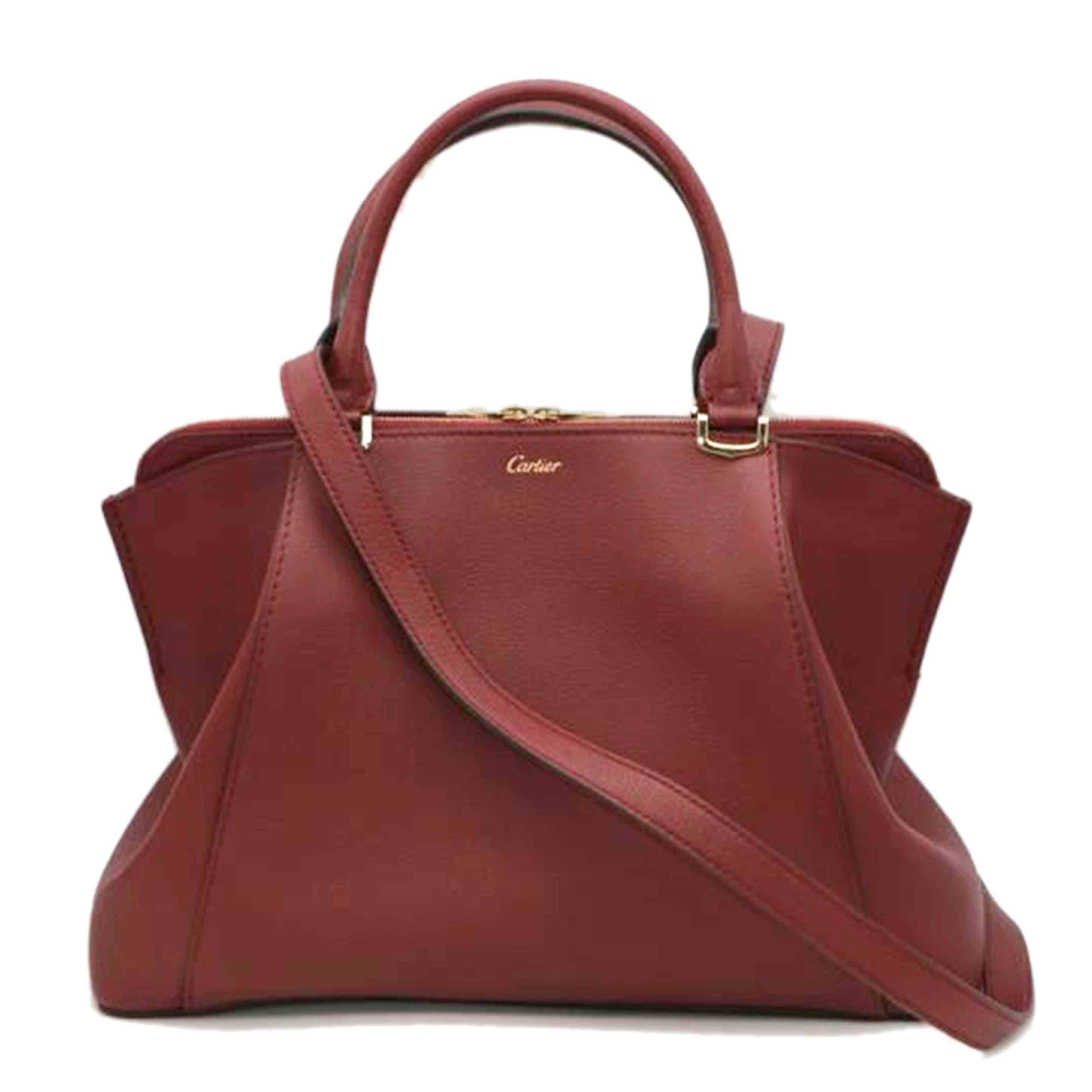 Cartier カルティエ/Cドゥ・カルティエSM/カーフレザー/ボルドー/L1001829//SAランク/89
