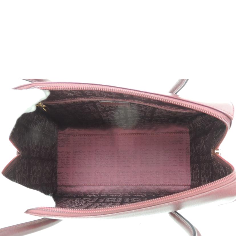 Cartier/ミニボストン/ボルドー//Aランク/69