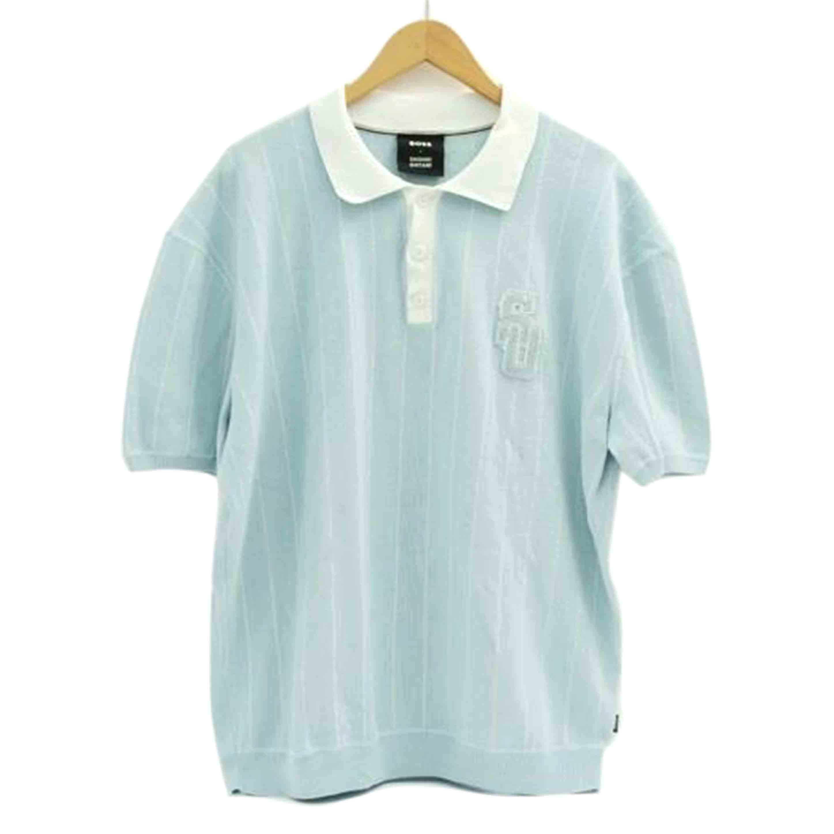 HUGO BOSS ヒューゴボス/×大谷翔平 コットンニット ポロシャツ/水色/50531161//サイズ XL/Bランク/05