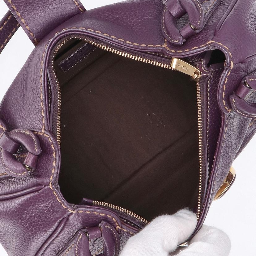 TOD's トッズ/レザーハンドバッグ//T1 **/Aランク/77