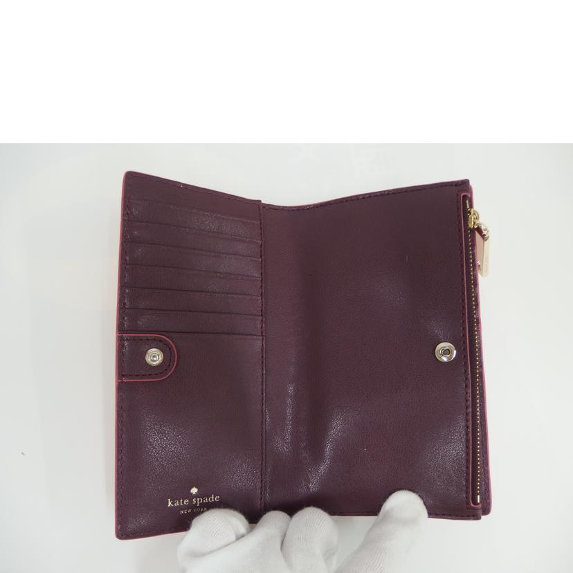 KateSpade ケートスペード/フラワー折り畳み財布/ピンク//ABランク/82