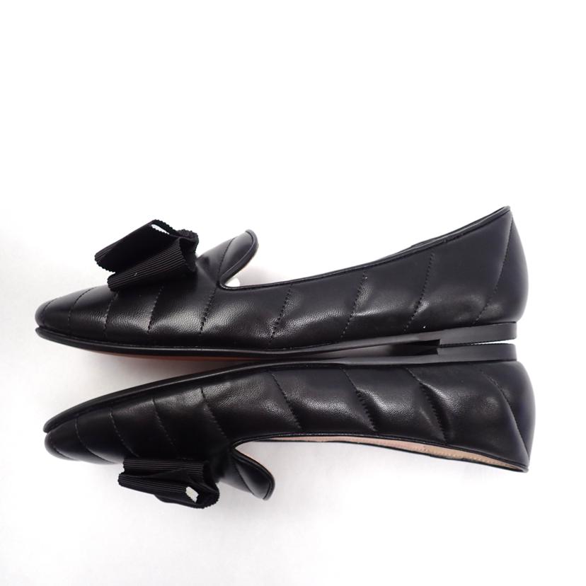 LANVIN en Bleu ランバン オン ブルー/★ LANVIN リボンモチーフキルティングカッターパンプス/2777//23.5cm/Aランク/62